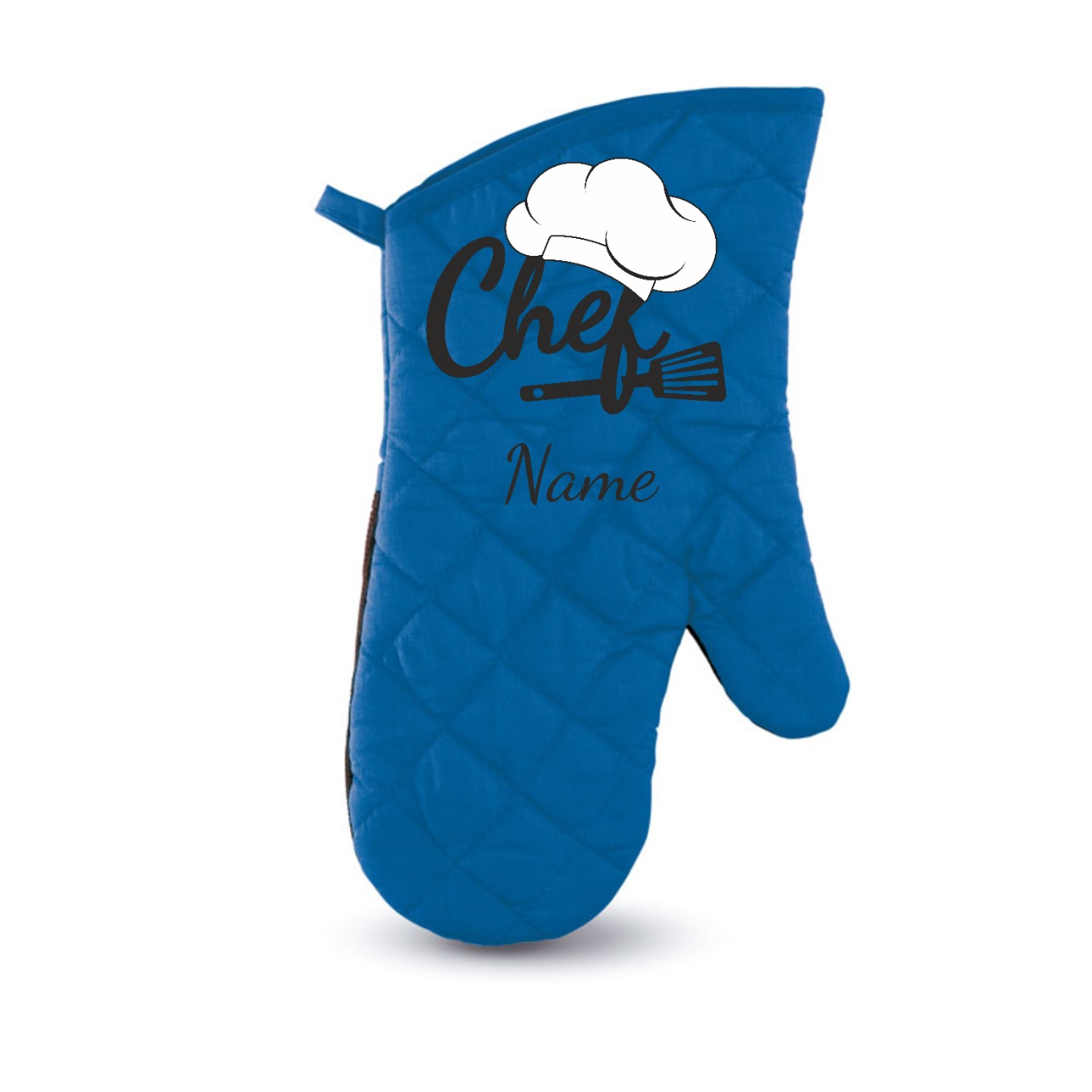 Personalised Blue Chef Oven Glove